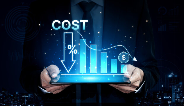 Cost reduction and cost saving through digital transformation, business cost optimization, operational cost reduction, financial saving, and resource efficiency strategies for business success. Spline