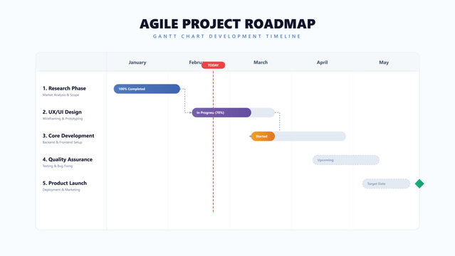 Gantt chart project timeline planner 2026 - editable infographic vector diagram with icons and text placeholders, clean modern style for presentations, reports, websites, posters and social media