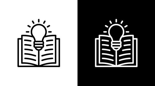 Knowledge Base White Icon Set Design