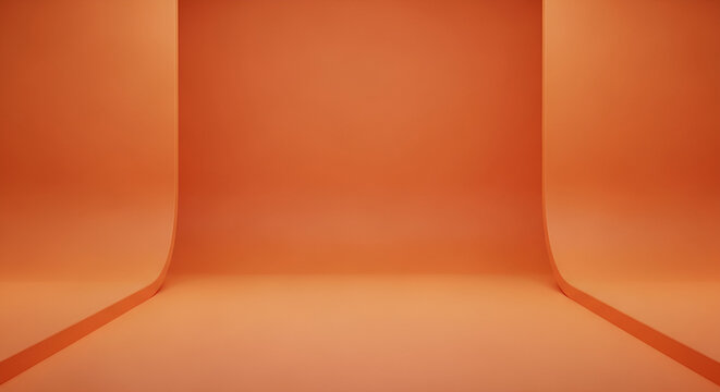 Orange seamless paper backdrop studio background for photography.
