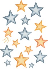 Fototapeta premium Celestial Watercolor Dance