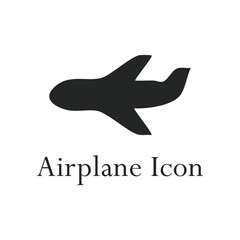Naklejka premium Airplane aviation flat vector icon for apps and websites.