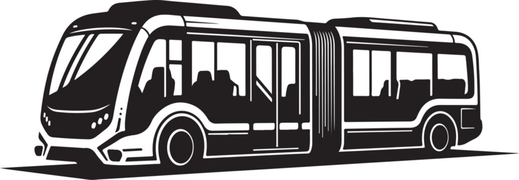 Modern bus, double decker bus, city transportation, vector illustration