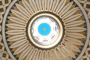Ceiling of the dome of the Cathedral of Mosta or Rotunda of Santa Marija Assunta, Malta © bummi100