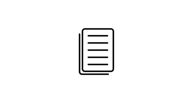 Animated notepad icon