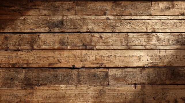 Rough-Hewn Wooden Plank Texture with Natural Aging and Rich Grain Detail