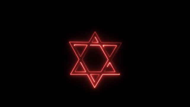 Neon Green Star of David Glow, Purple Neon Star of David Symbol, White Glowing Star of David Light, Pink Neon Star Outline Glow, Red Neon Star of David Sign, Blue Neon Star Outline Light, Green Neon S