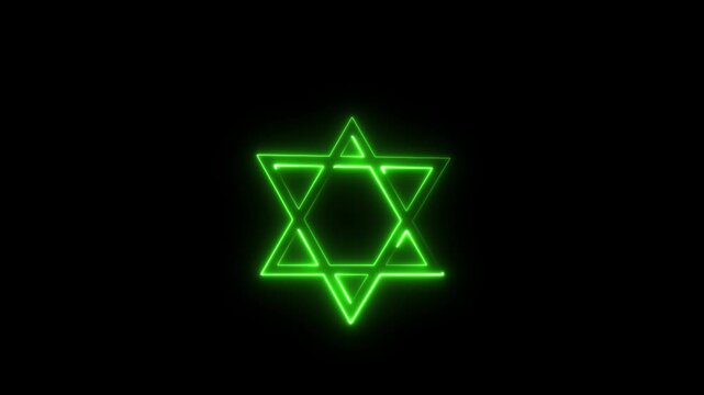 Neon Green Star of David Glow, Purple Neon Star of David Symbol, White Glowing Star of David Light, Pink Neon Star Outline Glow, Red Neon Star of David Sign, Blue Neon Star Outline Light, Green Neon S