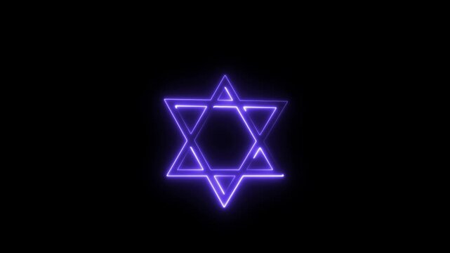 Neon Green Star of David Glow, Purple Neon Star of David Symbol, White Glowing Star of David Light, Pink Neon Star Outline Glow, Red Neon Star of David Sign, Blue Neon Star Outline Light, Green Neon S