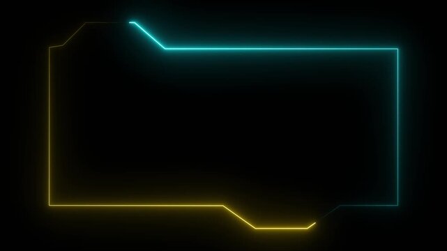 Hud Frame Digital Technology Sci-fi Frame Interface. HUD template. Frame HUD element. Futuristic viewfinder of future. interface data display screen. Artificial intelligent.technology sci fi frame hud