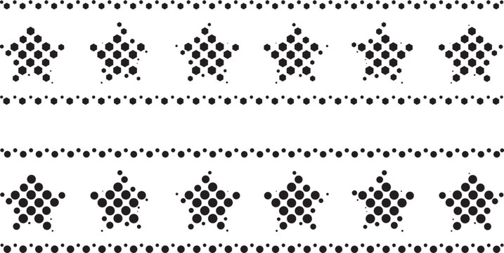 USA Memorial Day and Veterans Day Illustration with Halftone Effect