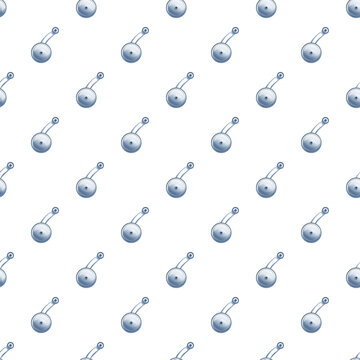 Metal belly button ring illustration creating a repeat pattern