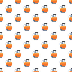 Obraz premium Air compressors forming a repeating pattern, representing tool and equipment concepts