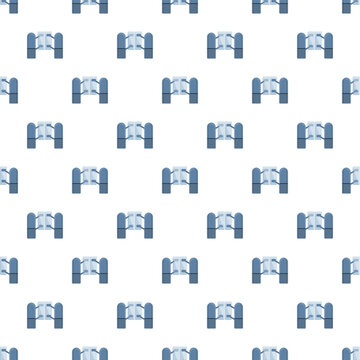 Seamless pattern featuring turnstile gates providing secure access control for public transport