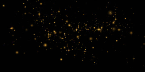 Shimmering Gold Sparkles Cloud with Light Effect PNG  © Василий Куриленко