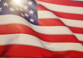 Obraz premium Waving american flag a symbol of freedom and national pride stars and stripes in motion