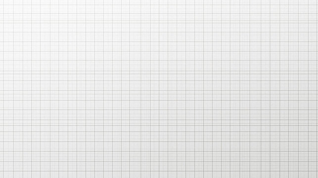 Clean white graph paper background with precise grid lines, high resolution engineering texture for technical drafting, architectural blueprints, academic math projects, digital UI design, and