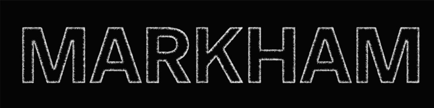 Sketch Markham text design element