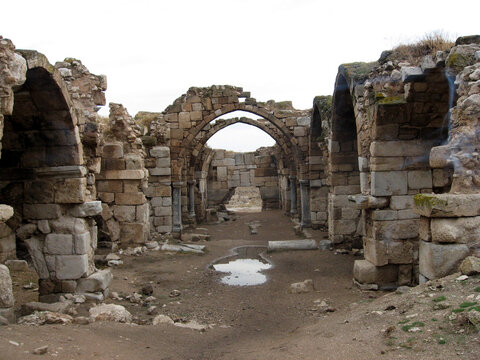 The building pictured is Obruk Han, located in the Karatay district of Konya.