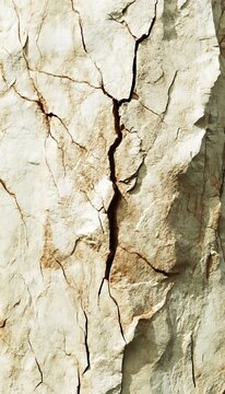 Highly Textured Beige Stone Surface with Rugged Organic Inconsistencies and Warm Color Variations