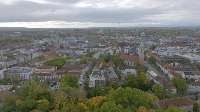 Braunschweig Luftaufnahme von  St. Andreaskirche & St. Katharinenkirche