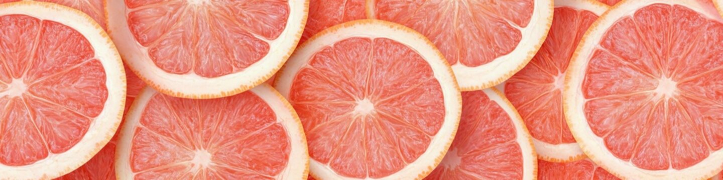 Exquisite Pink Grapefruit Slices A Vibrant Citrus Delight Capturing the Essence of Summer Bliss