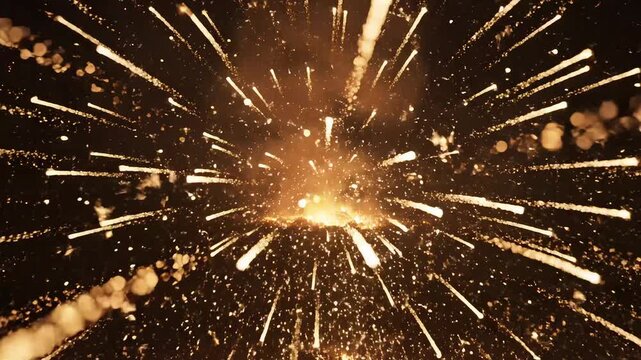 Explosion with sparks and light for commercial backgrounds, digital design, and advertising