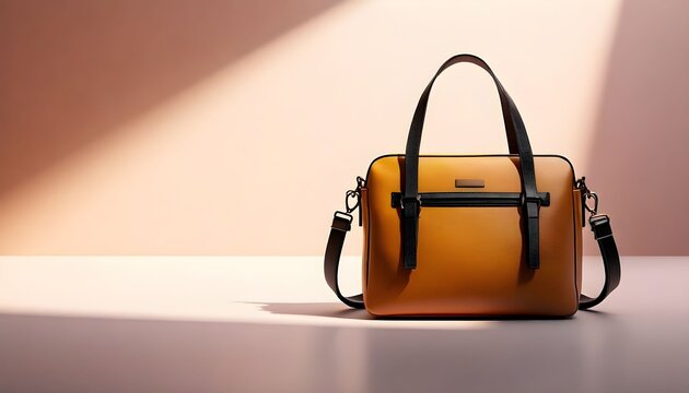 brown leather bag