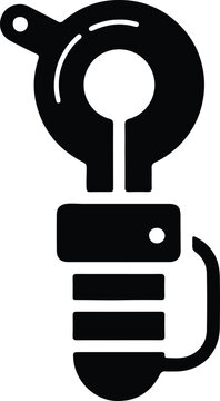 Silhouette simple metal bottle opener bar tool kitchen beverage vector design