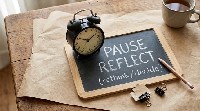 A collection of office supplies including binder clips and a pencil accompanies the conceptual setup.