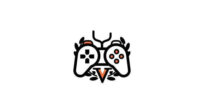 Video Game Controller Illustration Design.