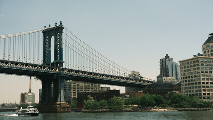 Obraz premium New York City Skyline and Busy Streets from Above