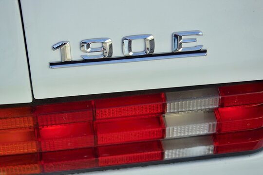 Mercedes-Benz 190E classic car model name emblem