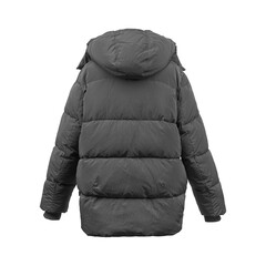 Classic men casual jacket or windbreaker, shown flat or on a hanger, isolated on a white background. Stylish outerwear for spring or autumn fashion concepts.   © stas_malyarevsky