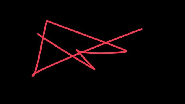 Abstract red glowing wireframe grid animation loop seamless bright computer digital