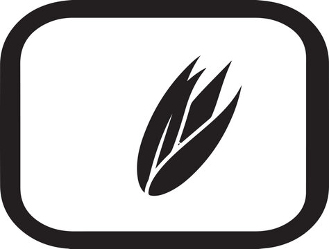 Black leaf icon, vector leaf symbol, simple leaf graphic, isolated leaf illustration