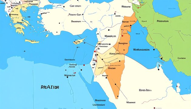 Ancient Near East Map.