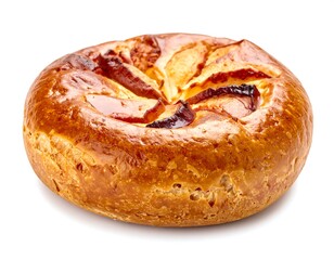 Fototapeta premium Apple pastry on white.