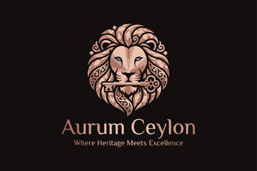 Fototapeta premium Aurum Ceylon where heritage Meets Excellence vector art illustrator