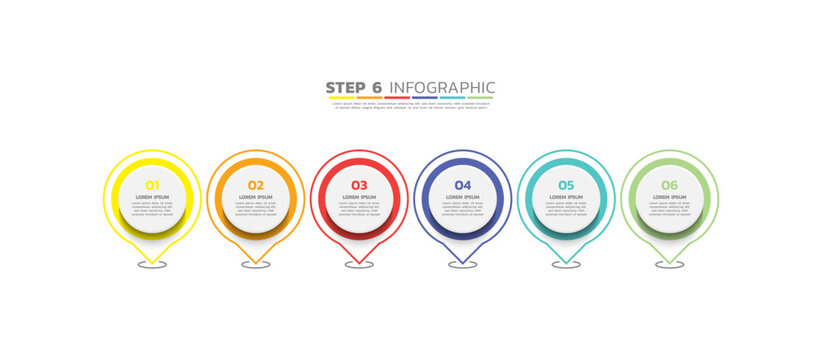 Presentation business abstract background infographic template colorful