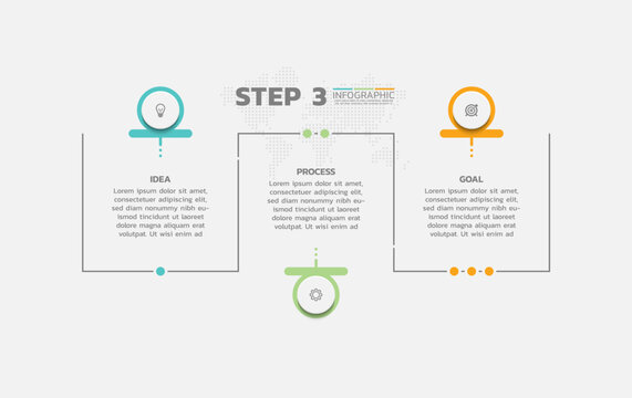 Presentation business abstract background infographic template colorful