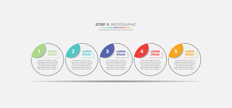 Presentation business abstract background infographic template colorful