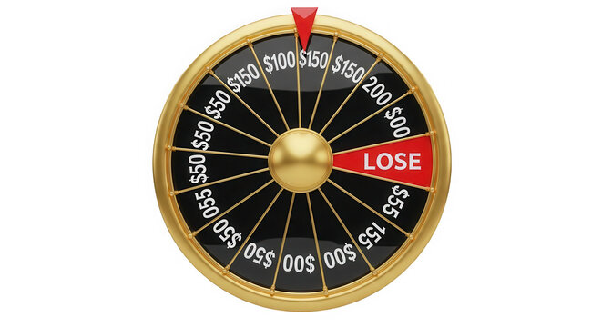 A blurry image of a compass with a red needle isolated on transparent background