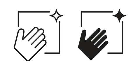 Fototapeta premium Clean icon, thin line symbol, editable stroke eps 10