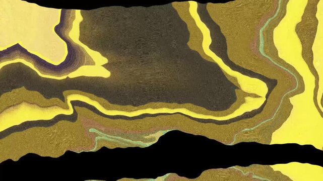 Dark Surface Neon Yellow Edge Glow Abstract Liquid Border Scene Smooth Flat Design Minimal Modern Motion Background Looping Seamless Flow Dynamic Gradient Contrast Luminous Outline Energy Visual 