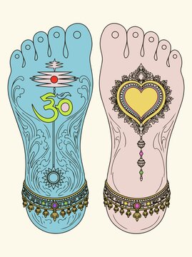 Sketch or Drawing of Shiva Parvati Outline Editable Vector Illustration