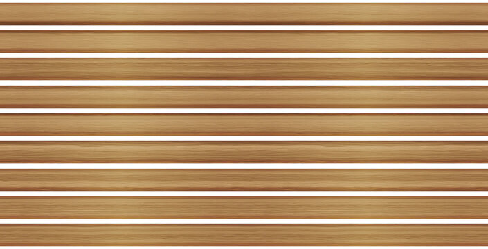 SEAMLESS pattern of light brown wooden wall panel, isolated on transparent background. Decorative accent wall, space divider or fence design. 
