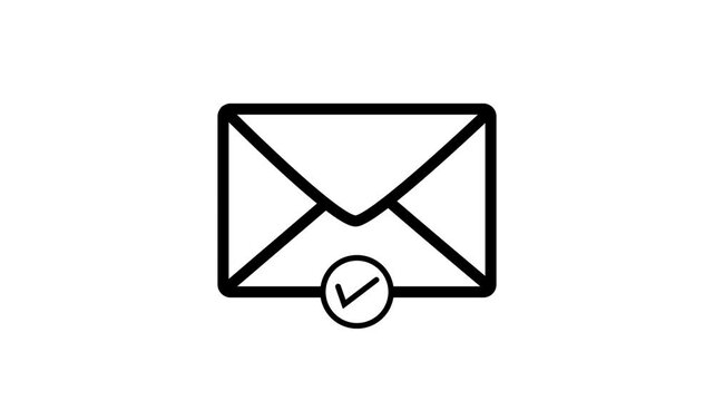 Simple black outline of an incomplete rectangle on a white background