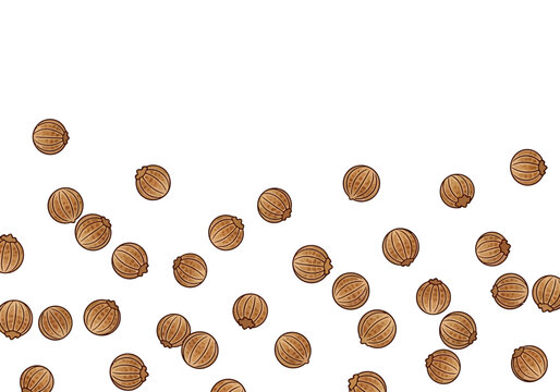Coins are scattered across a surface in a chaotic manner