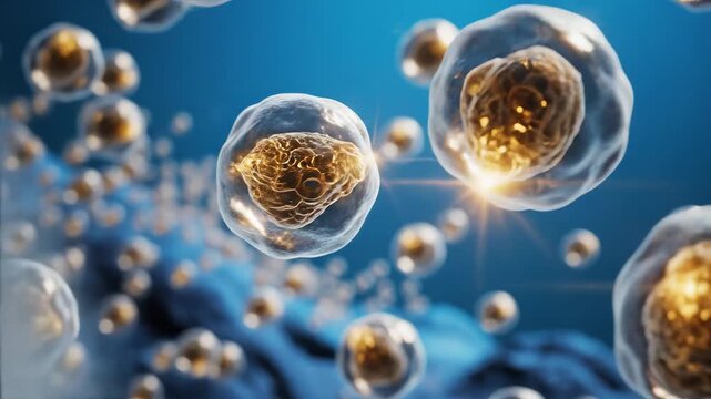 Cellular structure under microscope for commercial backgrounds, digital design, and advertising